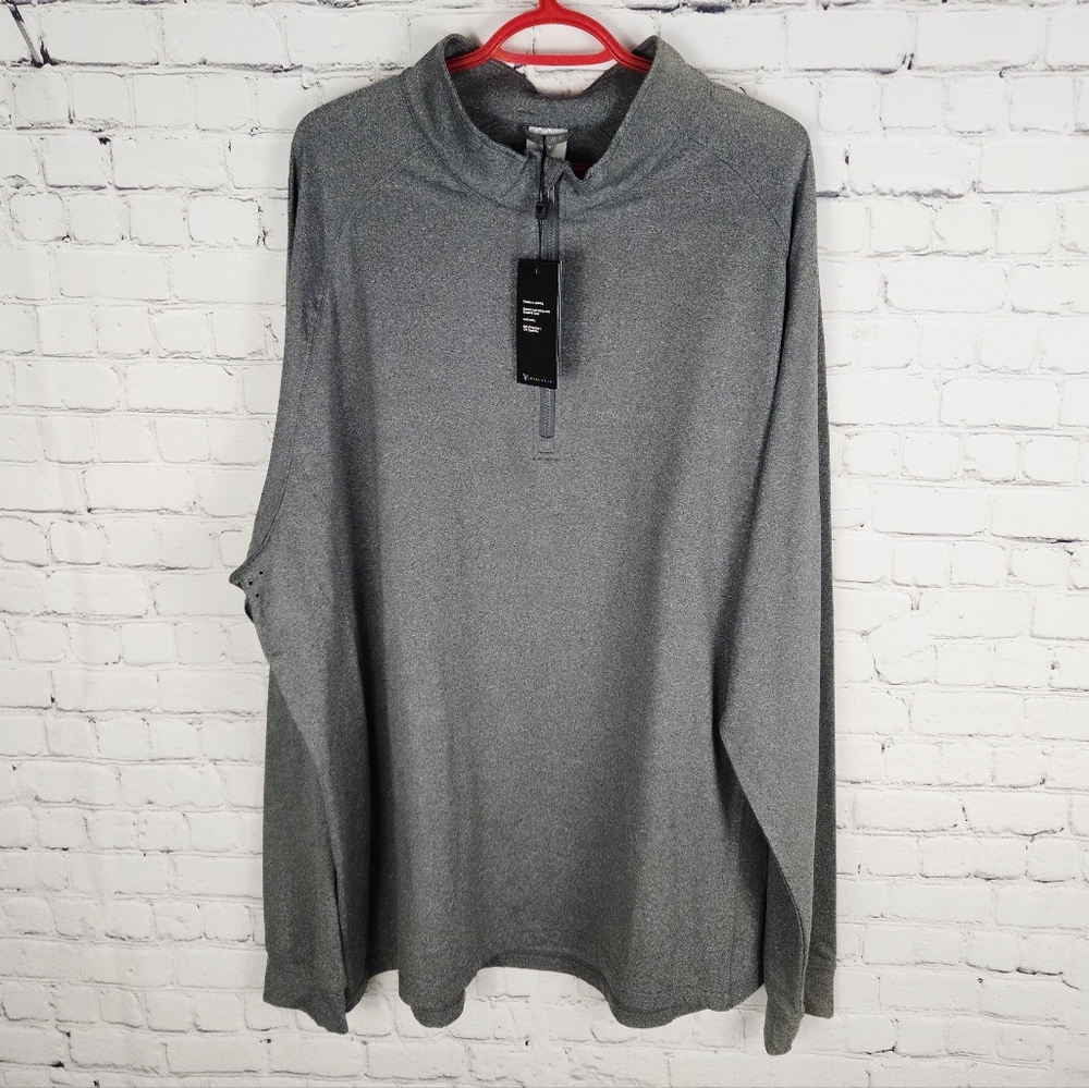 LEVELWEAR | Calibre ⅓ zip long sleeve vented armpit stretch top